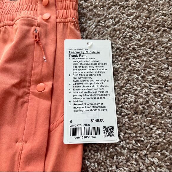Lululemon Tearaway Mid Rise Track Pants - Picture 6 of 10